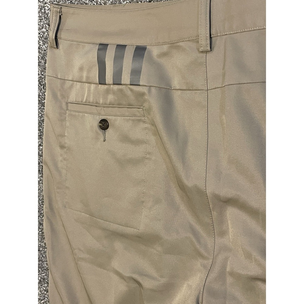 Adidas Golf Shorts‎ Mens 38 Adizero Khaki Tan Performance Chino Flat Front - Picture 5 of 7